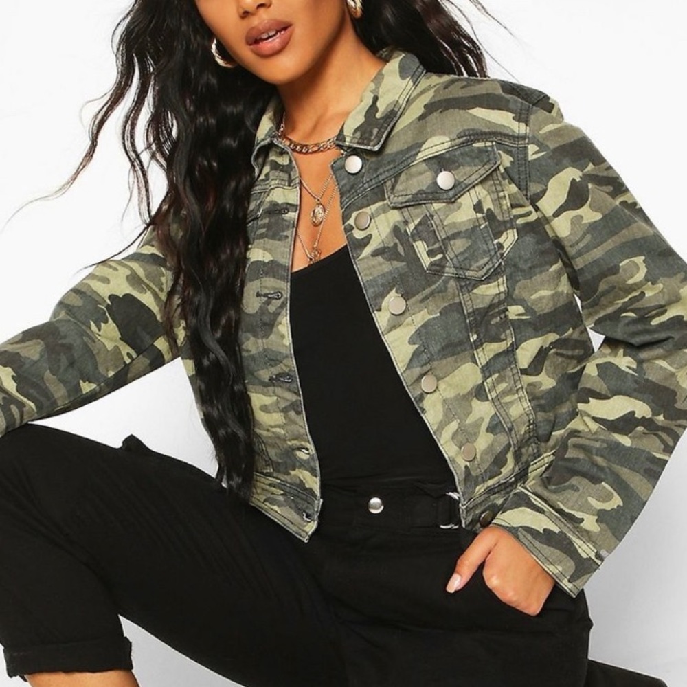 Camo Denim Jacket